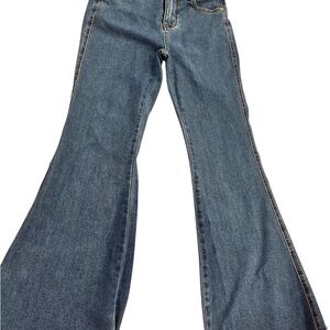 Judy Blue Flare Wide Leg Blue Jeans